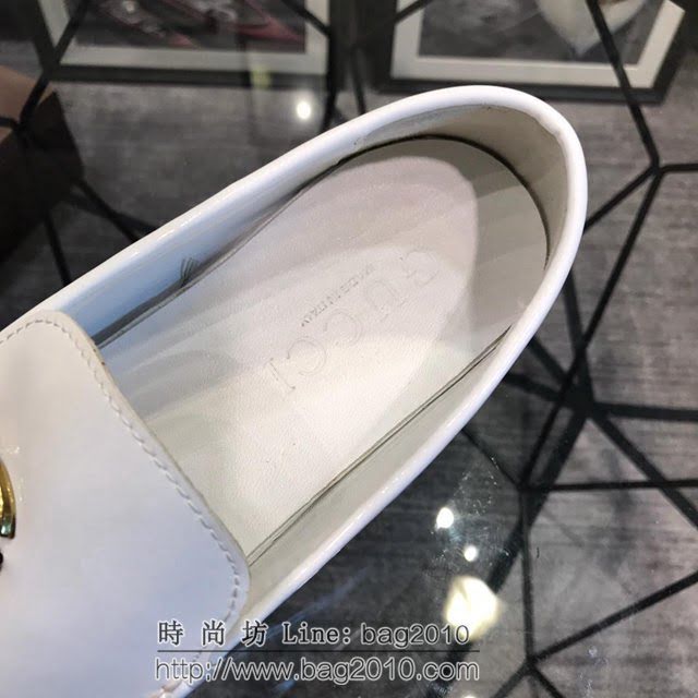 GUCCI男鞋 古馳爆款豆豆鞋 Gucci休閒時尚男士牛皮鞋  hdnx1276